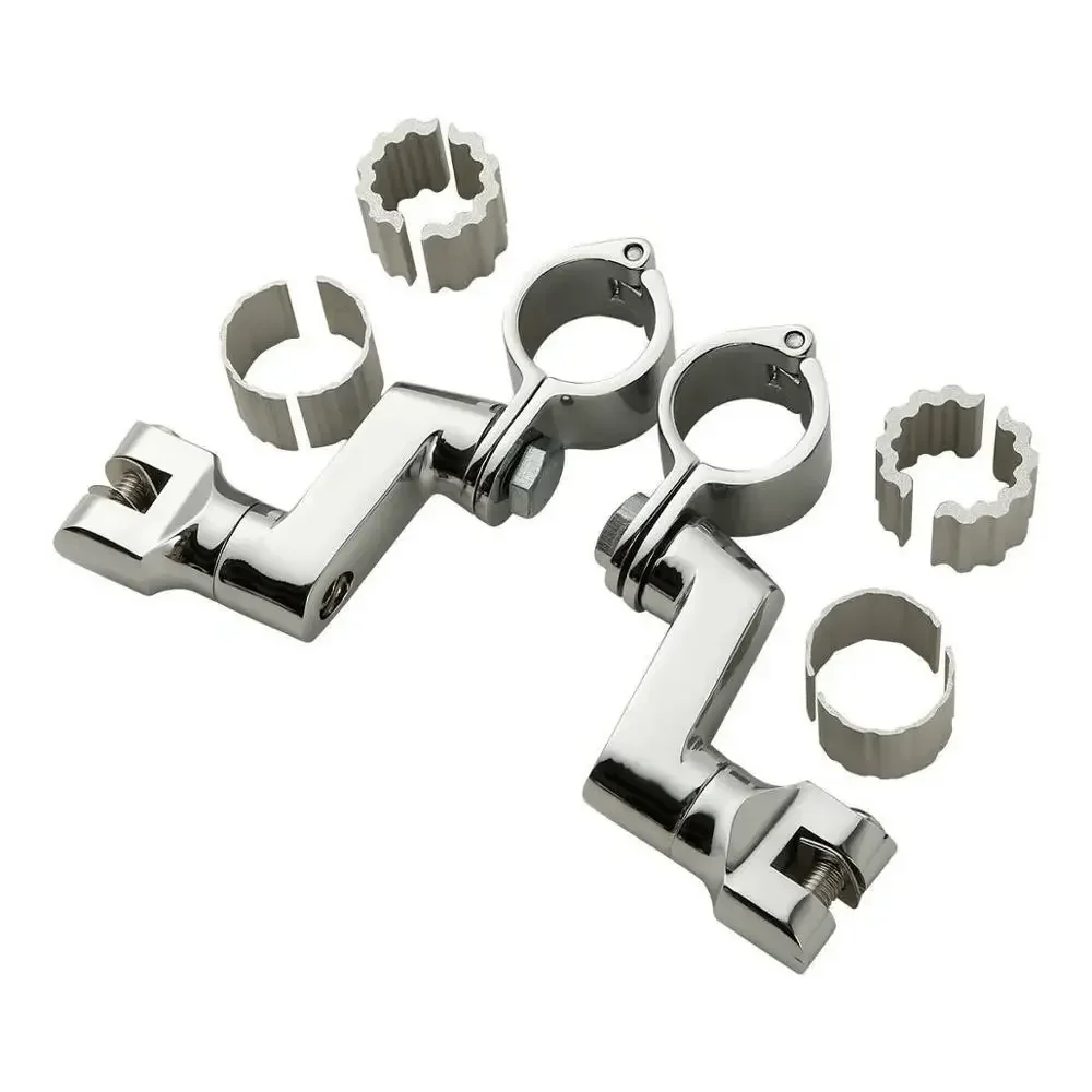 Motorcycle Parts  Accessory Universal Front Bowleg Foot Pegs Rest Clamps 35mm For For Honda Goldwing GL1800 GL 1800