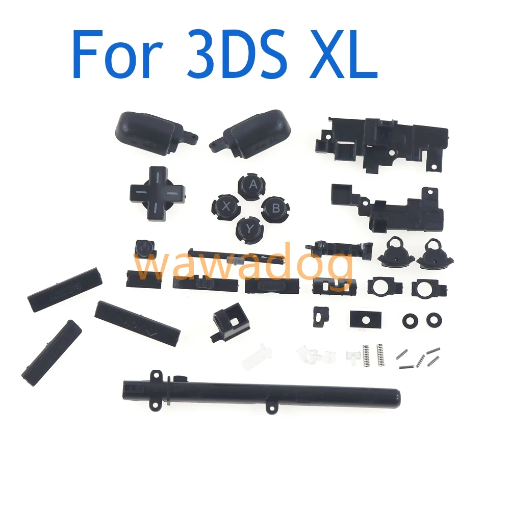 طقم أزرار مجموعة كاملة لوحدة تحكم نينتندو 3DS XL ، غلاف إسكان بديل ، L ، R ، ABXY ، مجموعة واحدة