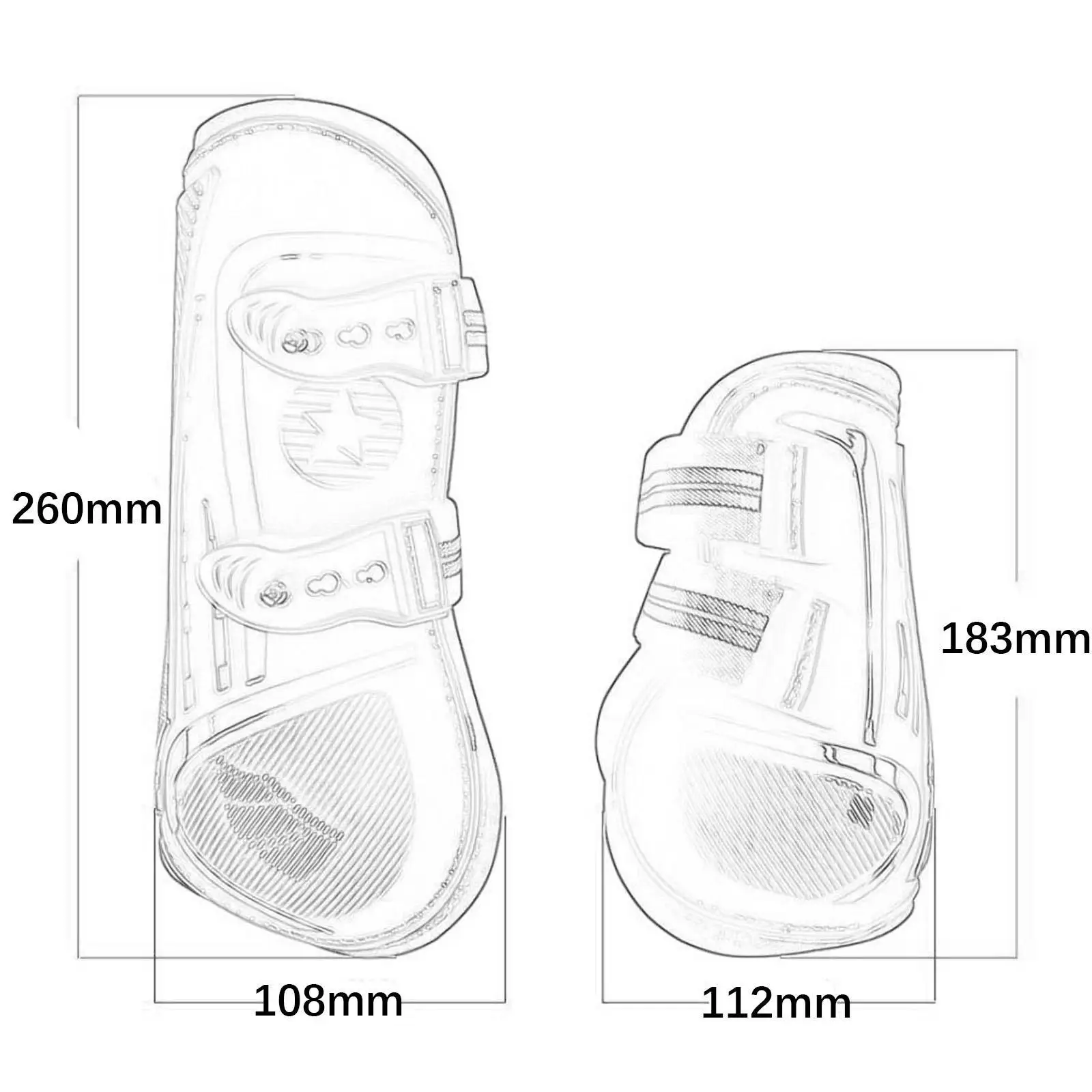 Sepatu bot pelindung kaki, sepatu bot 4x, Pelindung kaki menyerap guncangan, Pelindung kaki untuk latihan melompat, Aksesori berkuda