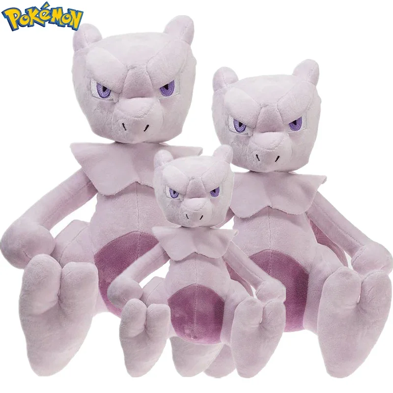 48cm Big Size Mewtwo Anime Plush Toys Doll Pokemon Mewtwo Soft Stuffed Animals Plush Dolls Gifts for Kids Children Birthday Gift