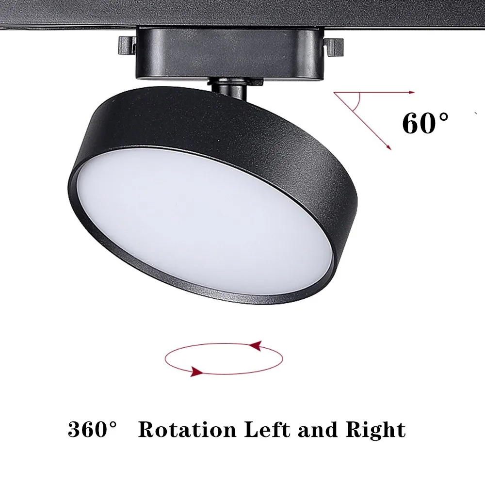 Led Track Light Fixture Track Lighting Ceiling Wall Rail Lamp 220V110V Spot Lights 7/9/12/18W Spotlight Clothing Store Shop Home