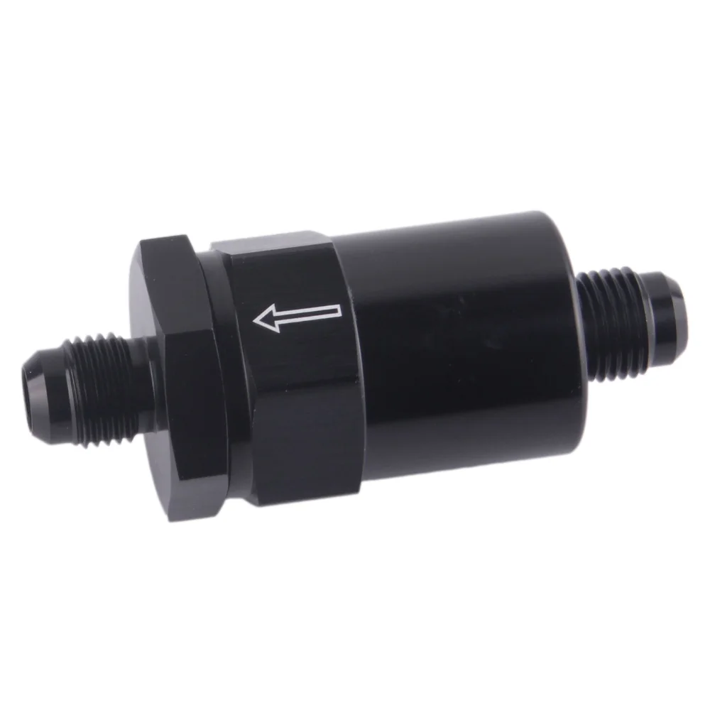 AN-6 (AN6) Black Anodized Billet High flow Fuel Filter 30 Micron FF06