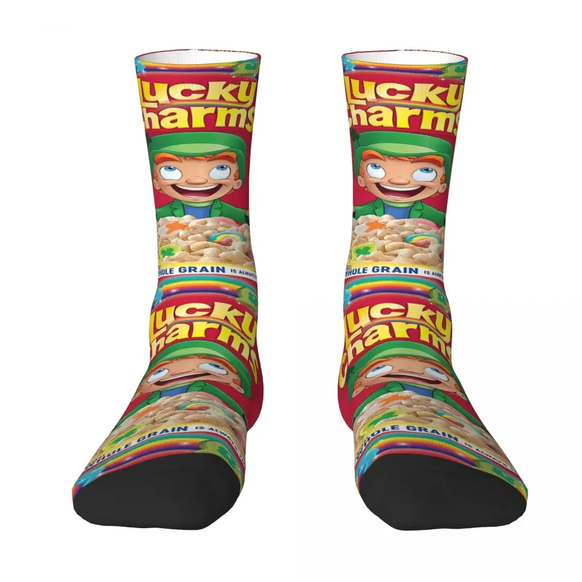 Lucky Charms Socks Harajuku Sweat Absorbing Stockings All Season Long Socks Accessories for Unisex Birthday Present