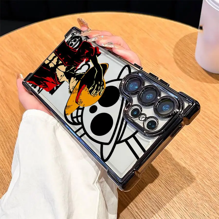 One Piece Zoro Luffy Soft Phone Cover Case for Samsung Galaxy S25 Edge S22 Ultra S21 Plus S24 S20 FE S23