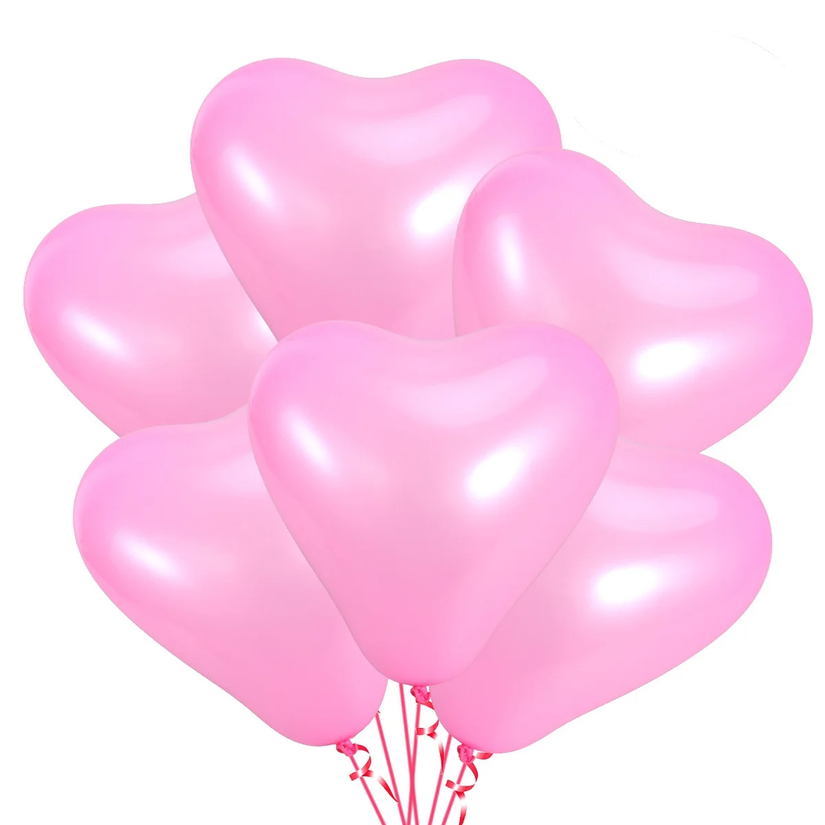 

20Pcs Heart Shape Latex Balloons Thickened Decorative Party Balloons for Wedding Birthday Bridal Shower Christmas Festival