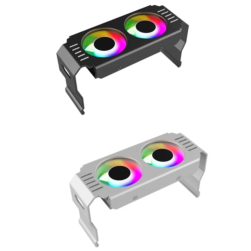 Módulo de memória ram do computador cooler pc ddr4 ddr5 overlock duplo argb sincronização pwm ventiladores alumínio rgb radiador de refrigeração (b) fácil de usar