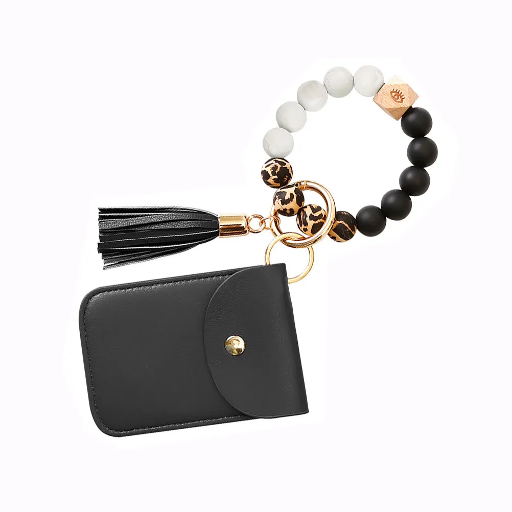 Bracelet Cards Holder Keychain Wristlet Portable Lightweight Compact Design Stain Resistant High Grade Material Multi Function