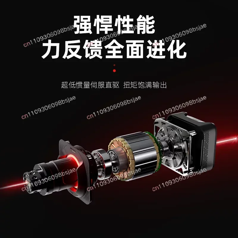 Alpha EVO ultra low inertia servo motor base racing emulator game steering wheel car simulation