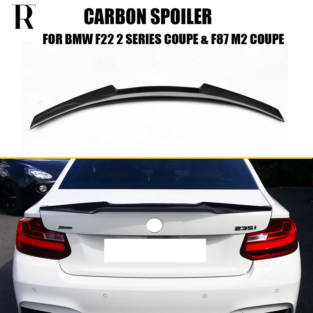 

M4 Style F22 F87 Carbon Fiber Rear Lip Wing Spoiler for BMW F22 220 235 240 & M2 15-21 ( NO F23 Convertible )