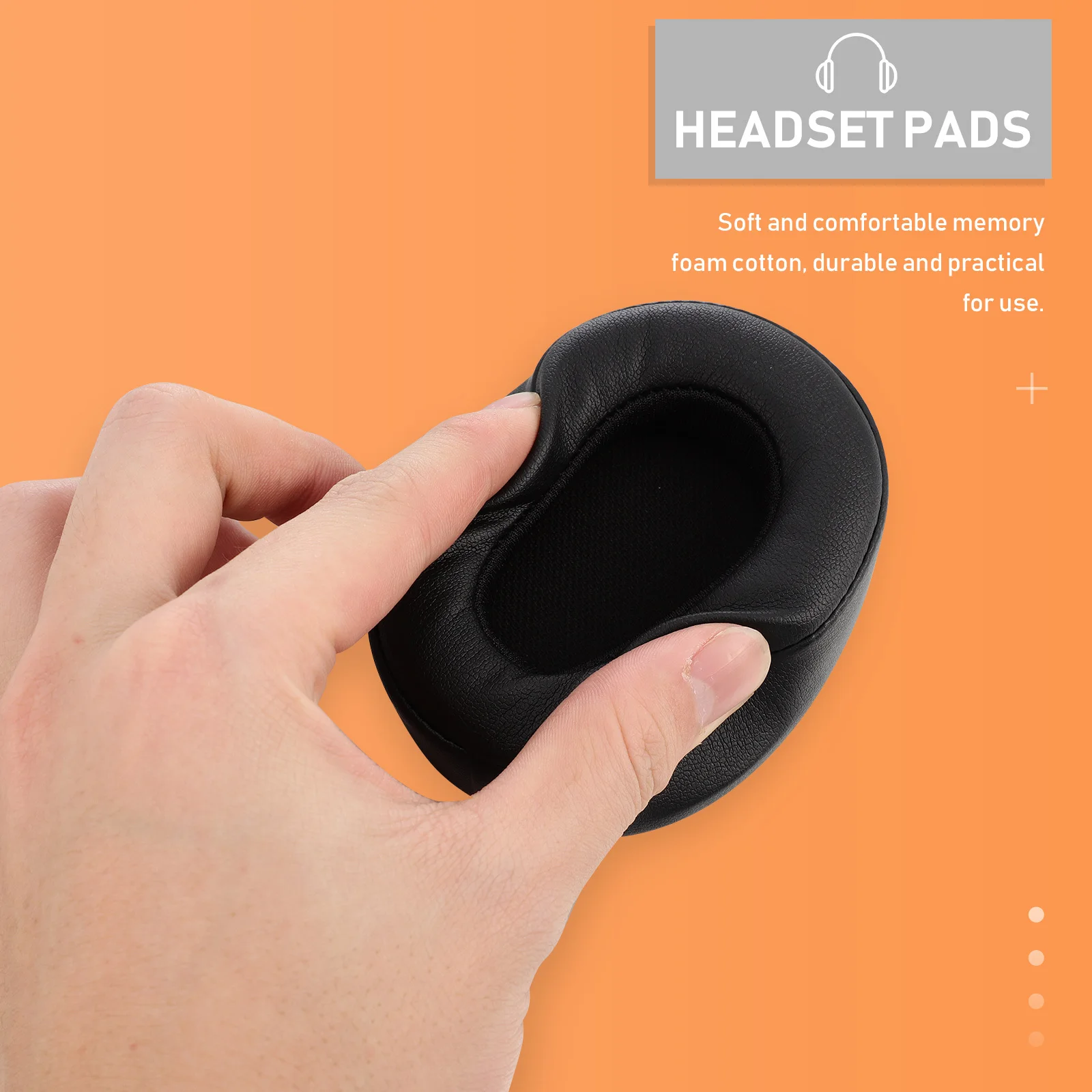 

1Set Ear Pads Replacement Earpads Comfortable Soft Memory Cotton Headset Earpad Black Durable Block External Noise for E55bt