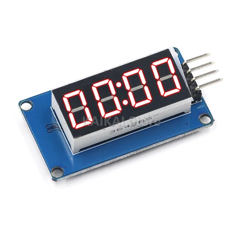 TM1637 modulo Display a LED per Arduino 7 Segment 4 bit orologio da 0.36 pollici anodo rosso tubo digitale confezione da quattro schede Driver