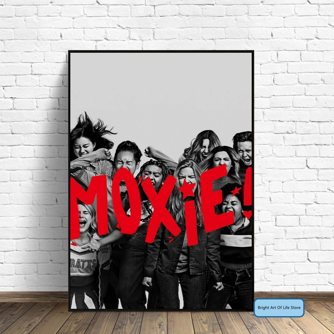 Moxie (2021) Movie Poster Cover Photo Print Canvas Wall Art Home Decor (Unframed)