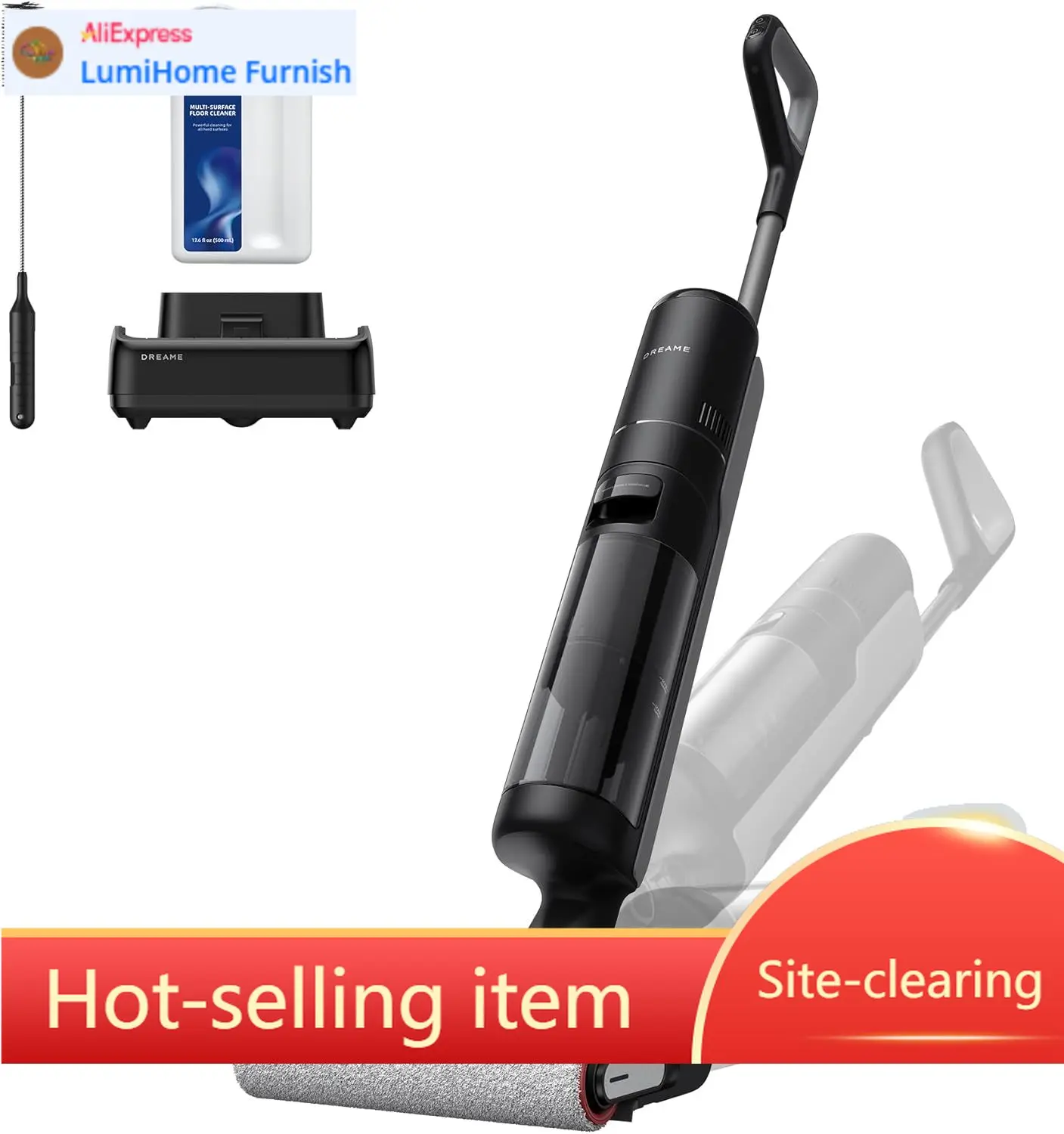 

Беспроводной пылесос-швабра H12 FlexReach, 0 Tangle, для сухой и влажной уборки, универсальный, для твердых полов, 180° ° Положение на животе (на спине) C