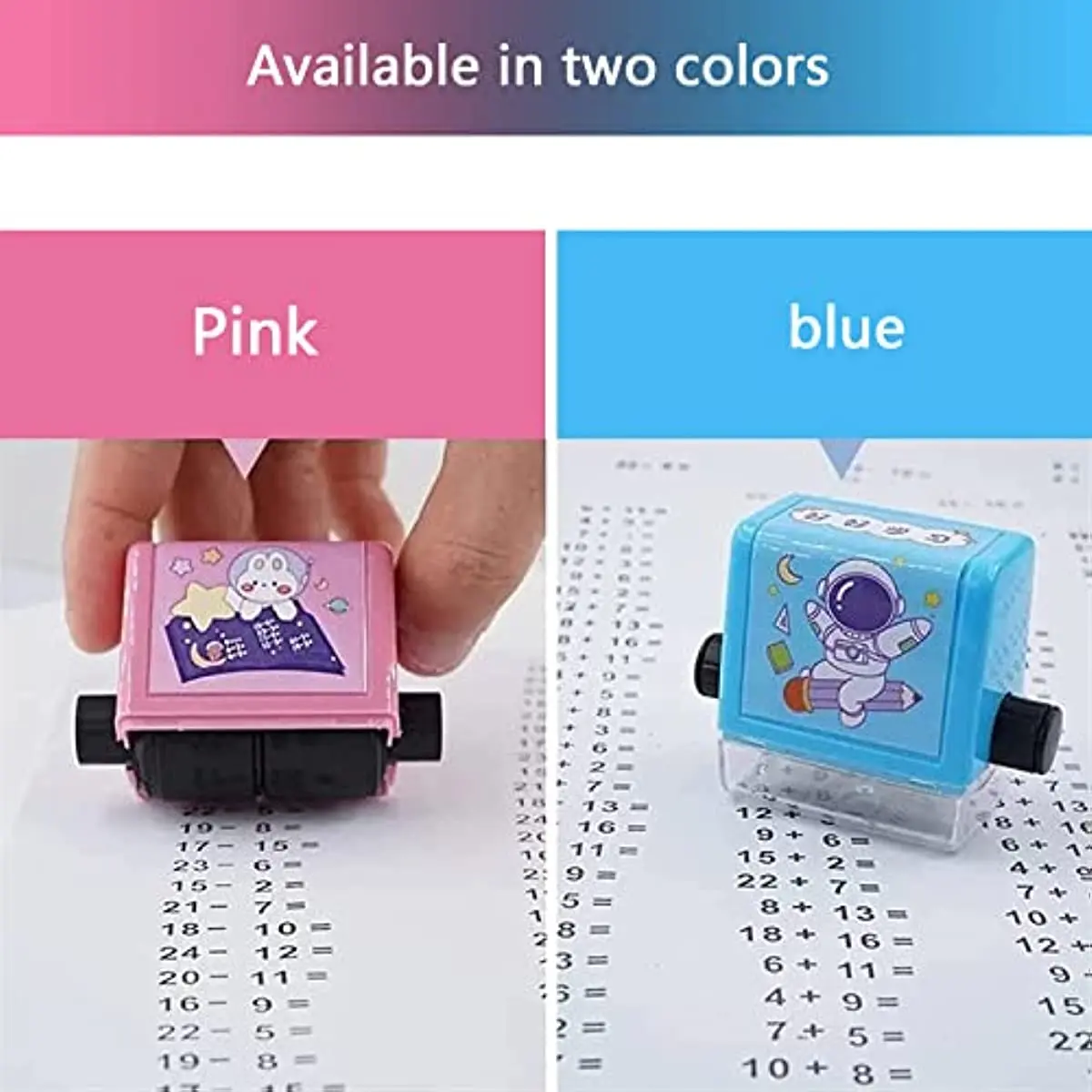 Math Roller Stamp for Addition Subtraction Multiplication Division Rolling Number Practice Stamp Digital Teaching Stamp