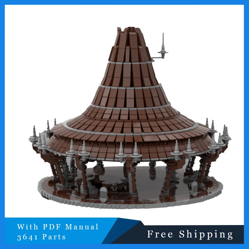 

3641, детали, серия Star Battle, винтажный домик на дереве, строительные блоки, кирпичи, модель, детская креативная сборка «сделай сам», дисплей, игрушка в подарок