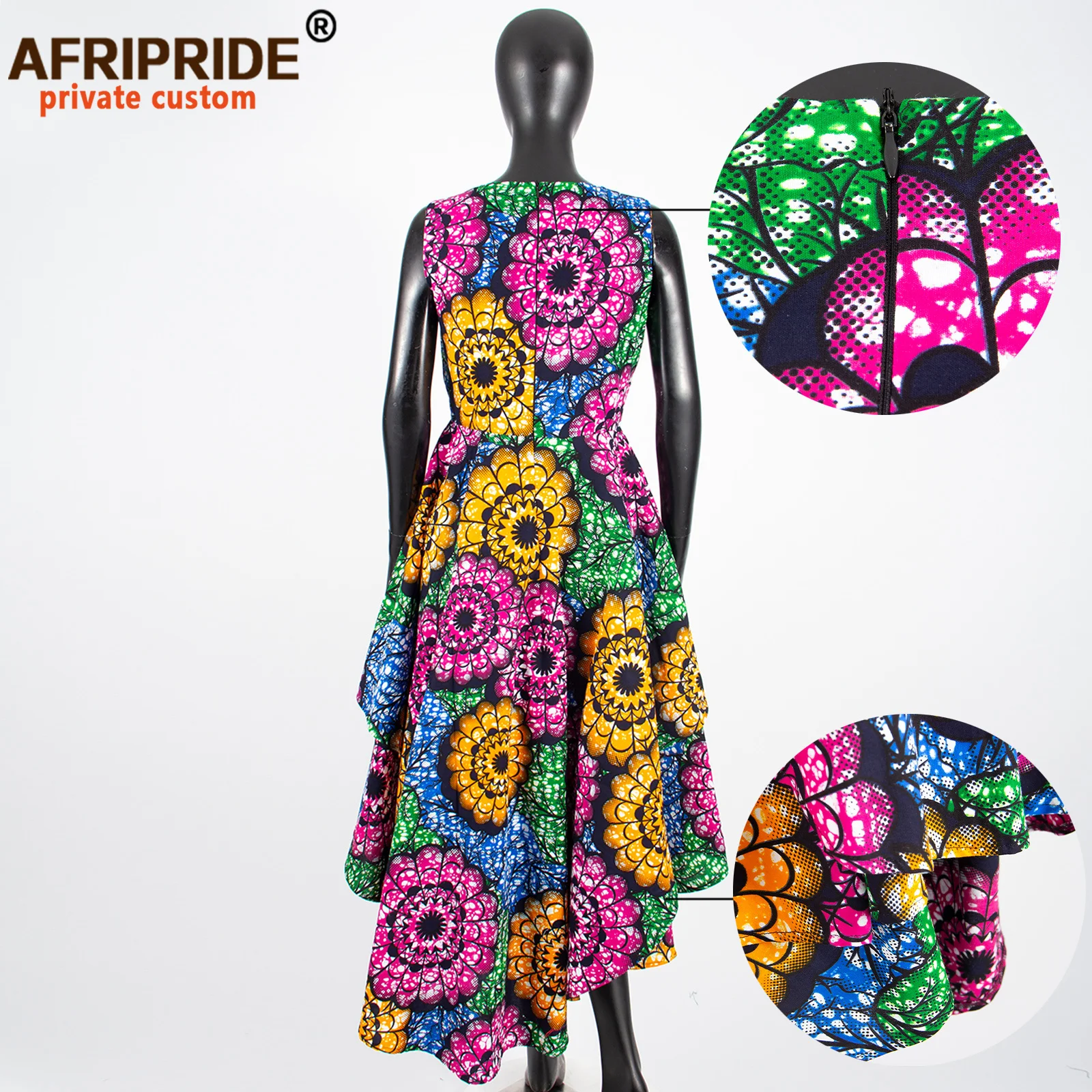 African Dresses for Women Dress Plus Size Vintage Maxi Dress Ankara Print Dashiki Clothing Autumn Dress AFRIPRIDE A722582