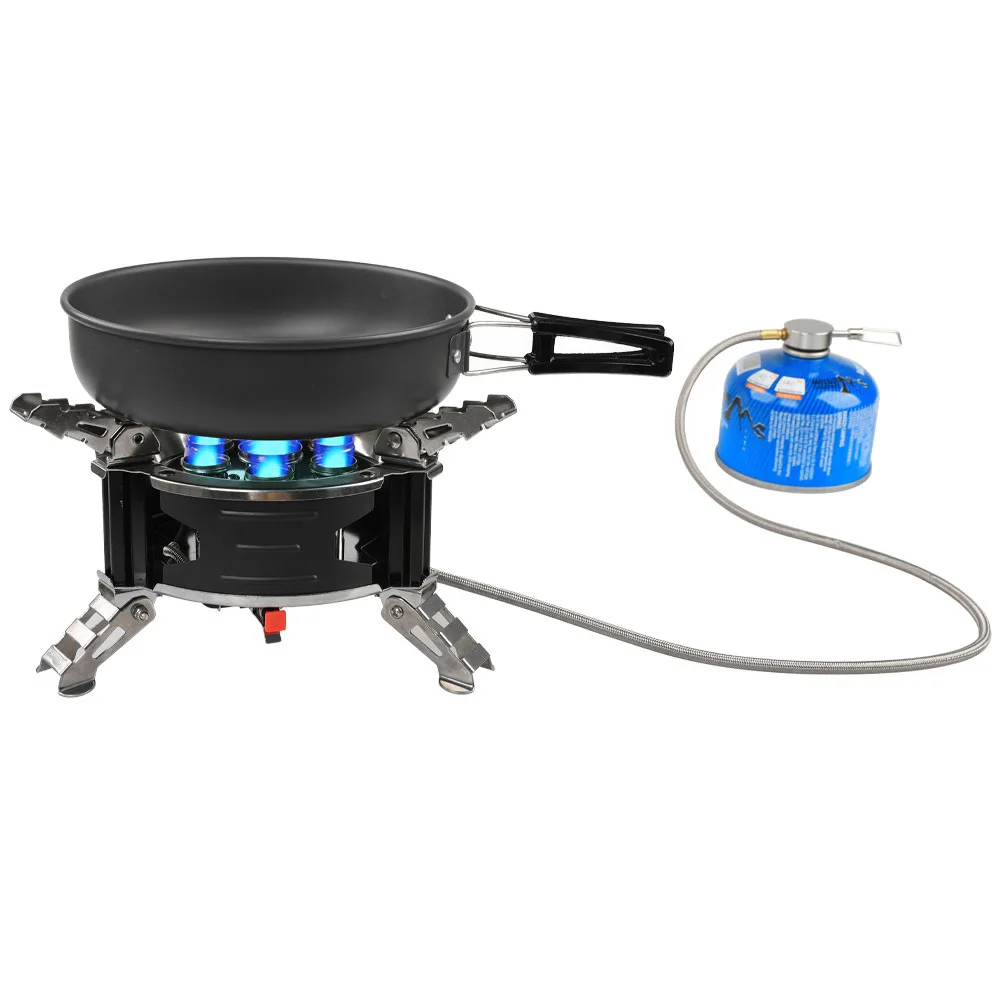 Vendita calda Fornelli a gas pieghevoli da campeggio all'aperto Fornello da campeggio pieghevole