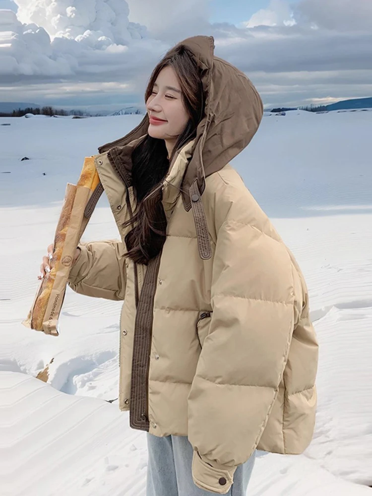 

Утепленная хлопковая куртка для женщин: модная, повседневная, свободного кроя, дышащая, на молнии, цветная, для зимы