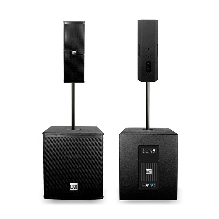 

KS206 HR15SP Brand New Professional Dual 6 Inch Column Speaker Built-in 500 Watt Amplifier Active Single 15 Inch Subwoofer 2PCS