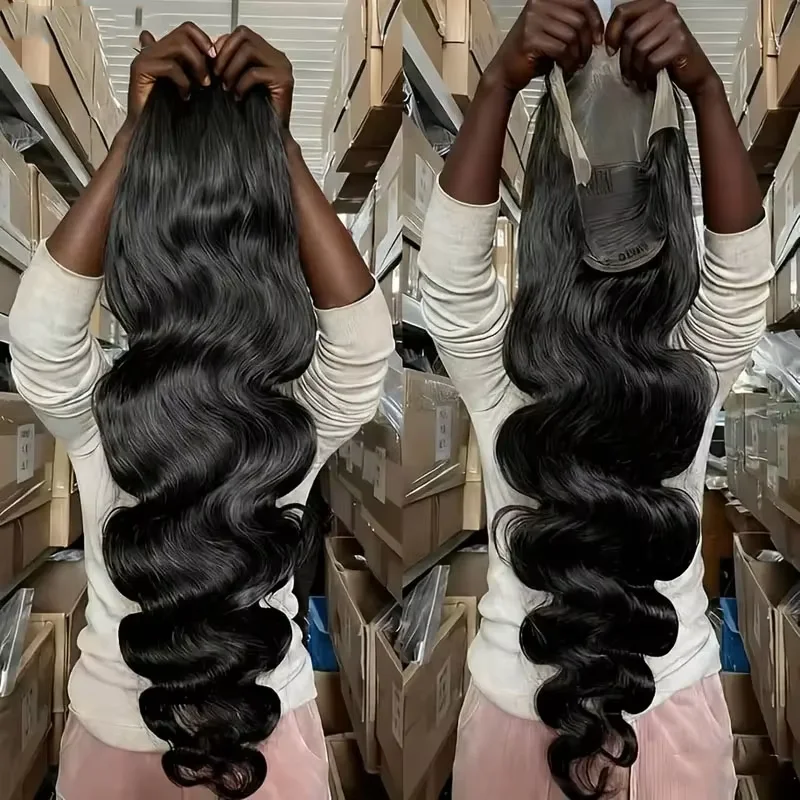 Body Wave Lace Front Human Hair Wig 13x4 13x6 Lace Frontal Wig 34 Inch Natural Wave Brazilian Human Hair Wigs For Women Natural Color