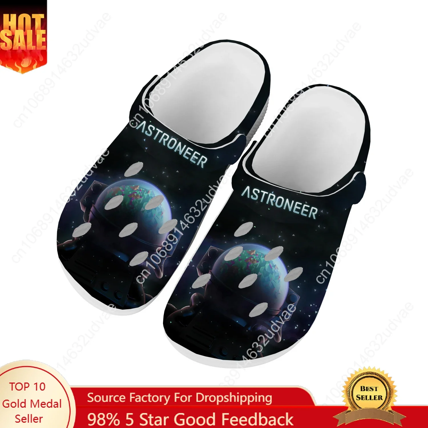 

Astroneer Water Shoes Mens Womens Comfortable Fashion Home Garden Clogs Customizd Sandals Beach Breathable Hole Slippers