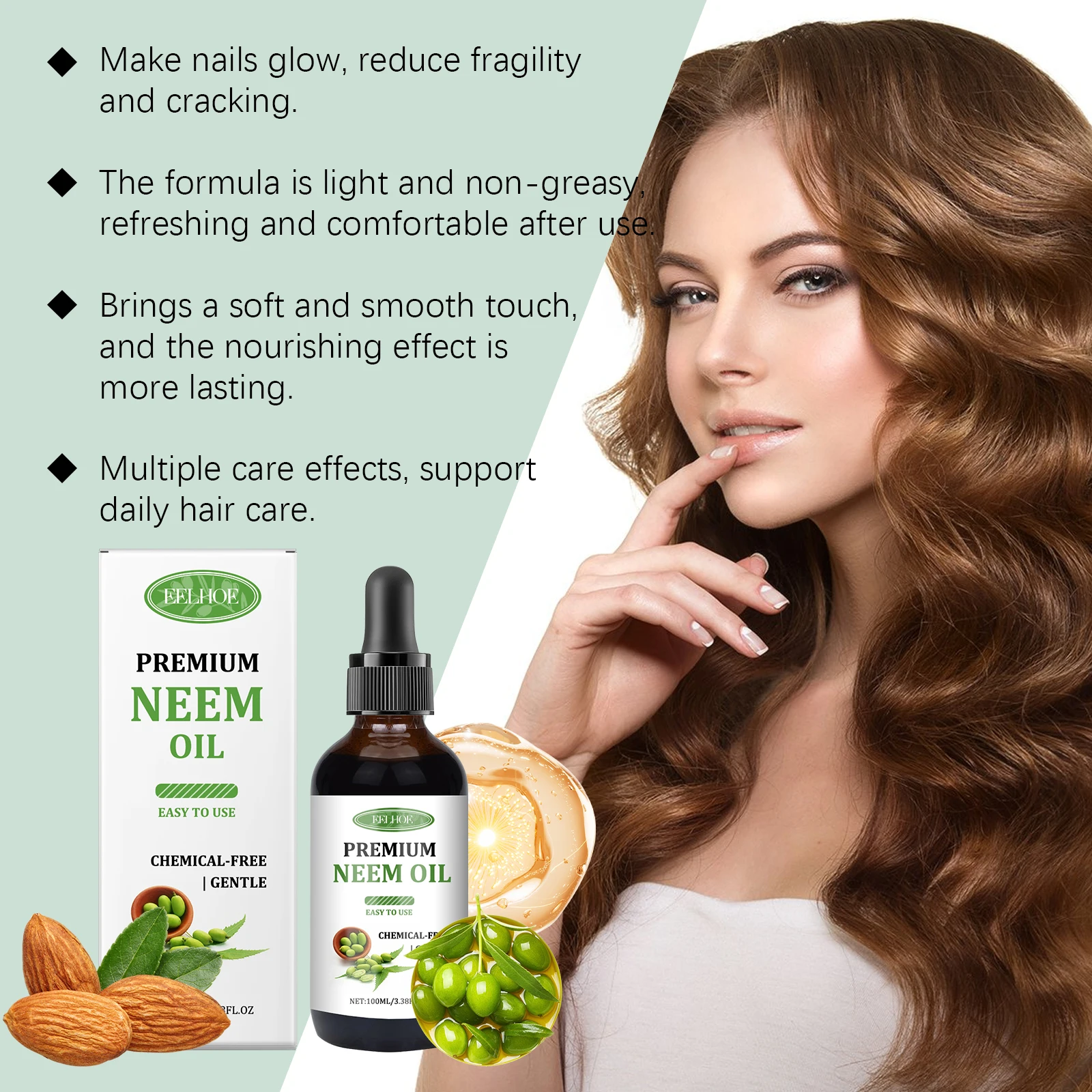 Description Picture 4 of itemUSDA Certified Organic Neem Oil (4 Ounce) 100% Pure Natural Oil, Hair Growth, Skin & Body Care,ails, Acne, Anti-Aging Moisturize