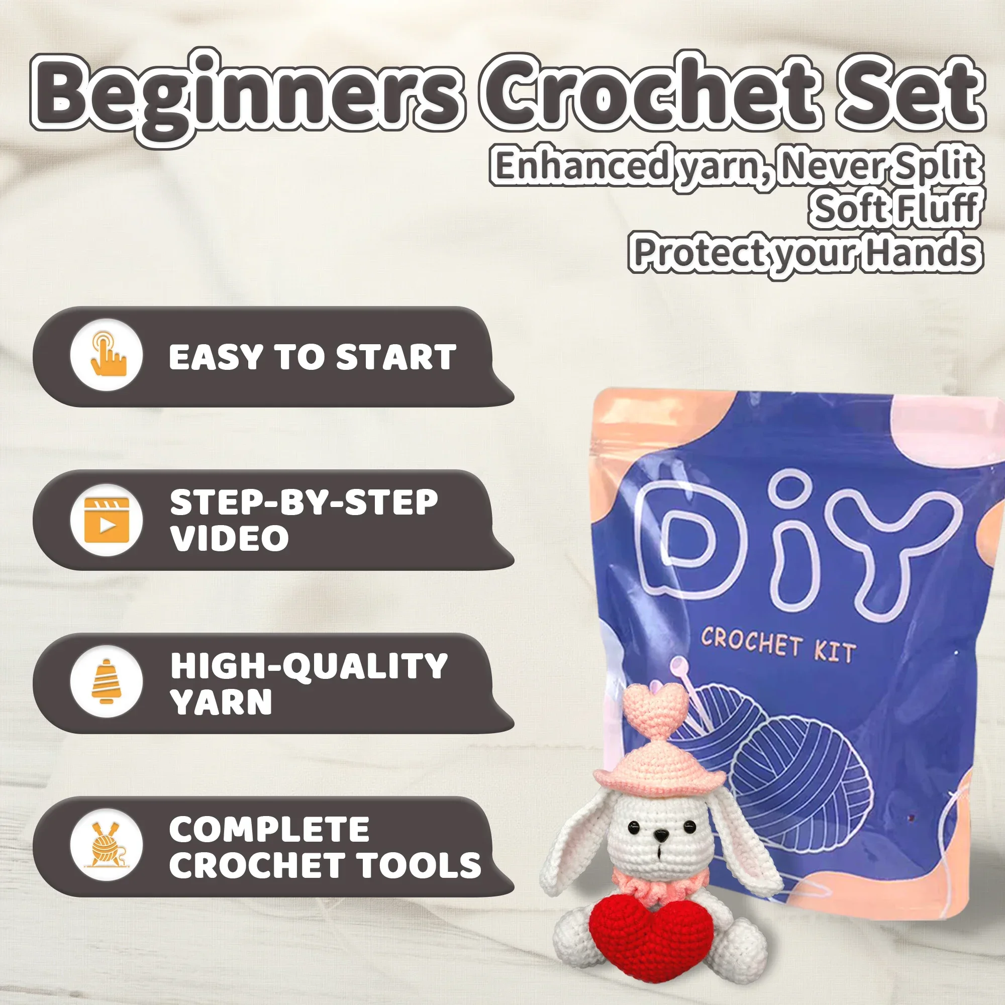 YAMAXIN Crochet Kit 4