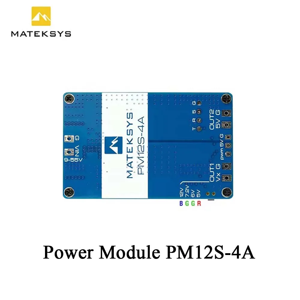 

Модуль питания MATEK MATEKSYS PM12S-4A 3-14S 9-55 В постоянного тока с ШИМ-управлением, надежный радиоуправляемый самолет, вертолет, детали квадрокоптера