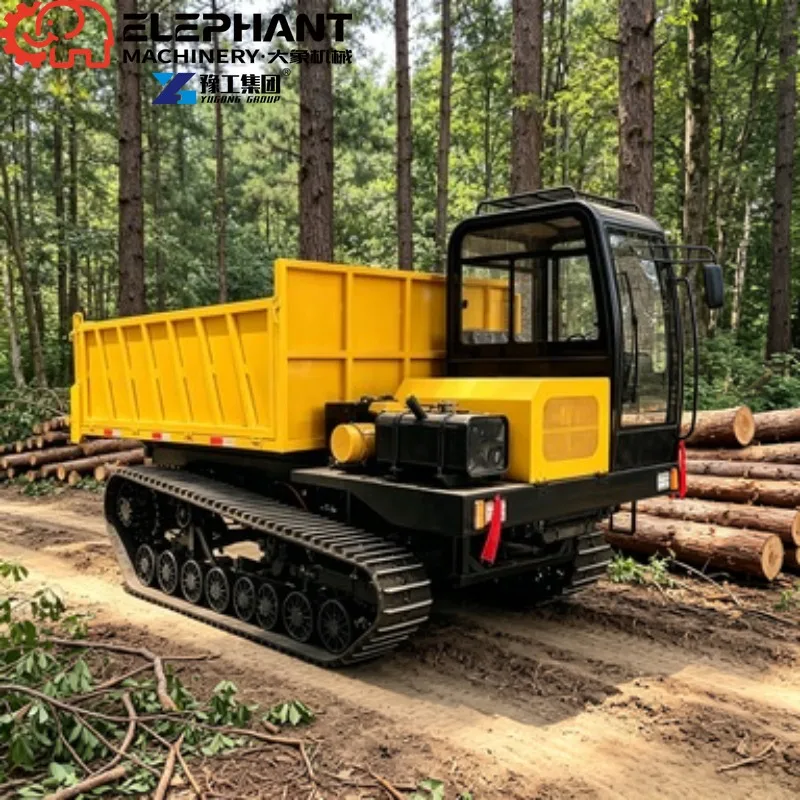 Anti-Slip Track Design Mini Crawler Type Transport Dumper Truck Loader Mini Crawler Machine Sales