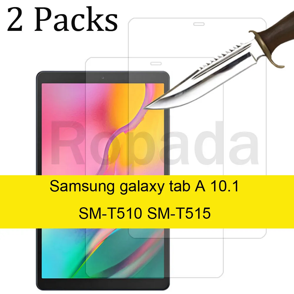 

2PCS Glass For Samsung galaxy tab A 10.1 SM-T510 SM-T515 SM-T580 SM-T585 Scratch Proof Tempered Glass Screen Protector