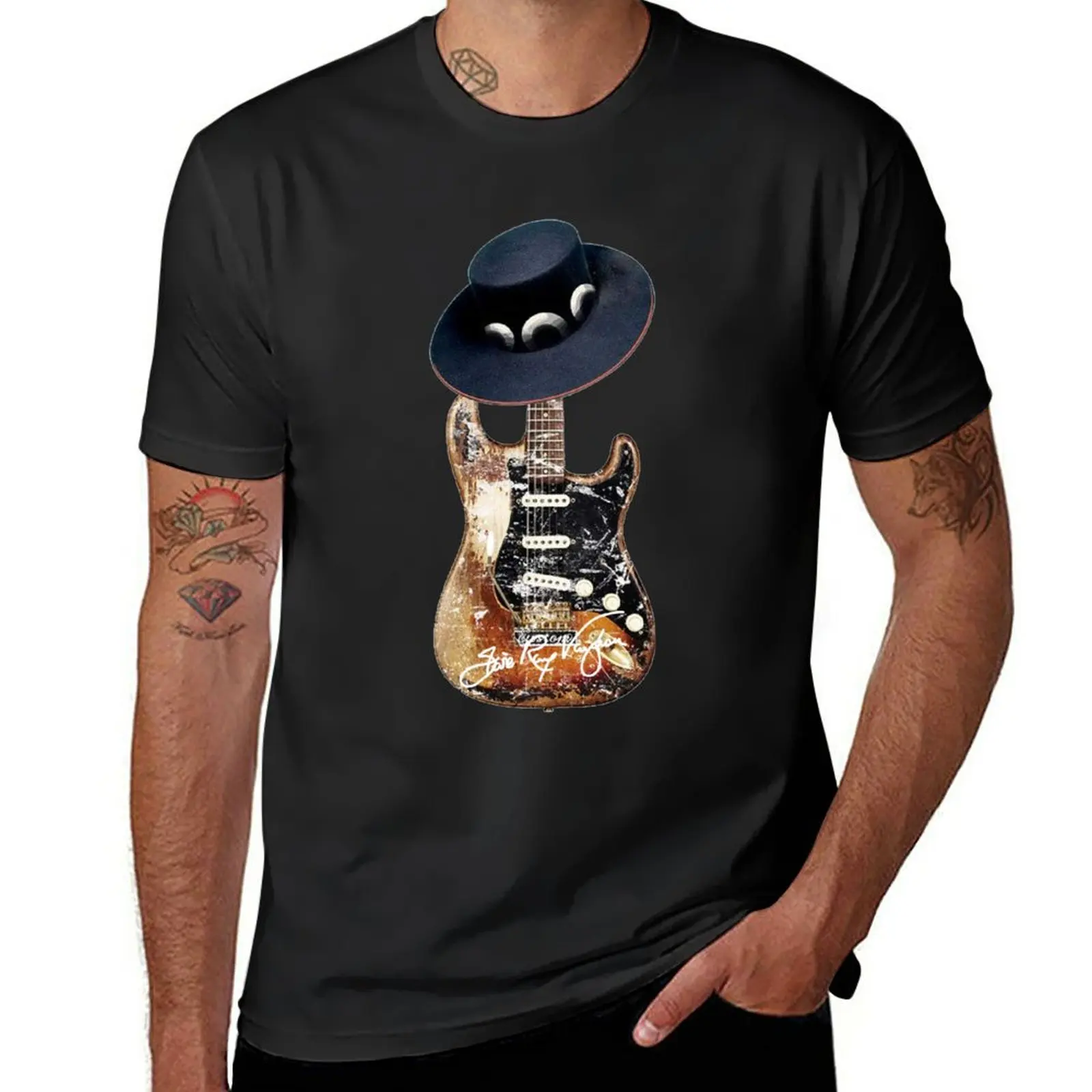 

New Guitarist Blues Man Vaughan 70s T-Shirt custom t shirts Blouse tops T-shirt for a boy t shirts for men