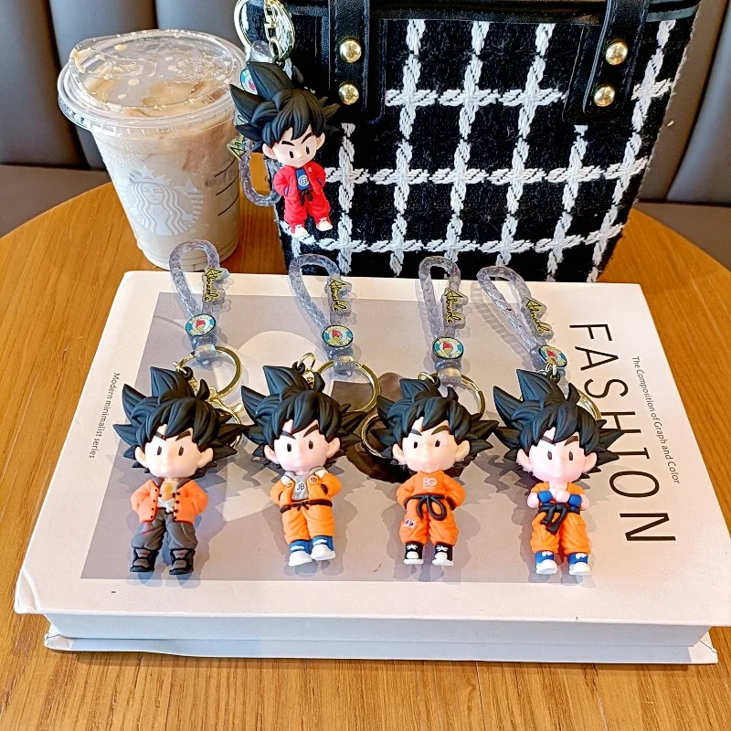 1-5PSC الكرتون لعبة دراغون بول المفاتيح تمثال مفتاح السيارة ملحق حقيبة رائعتين سحر #1