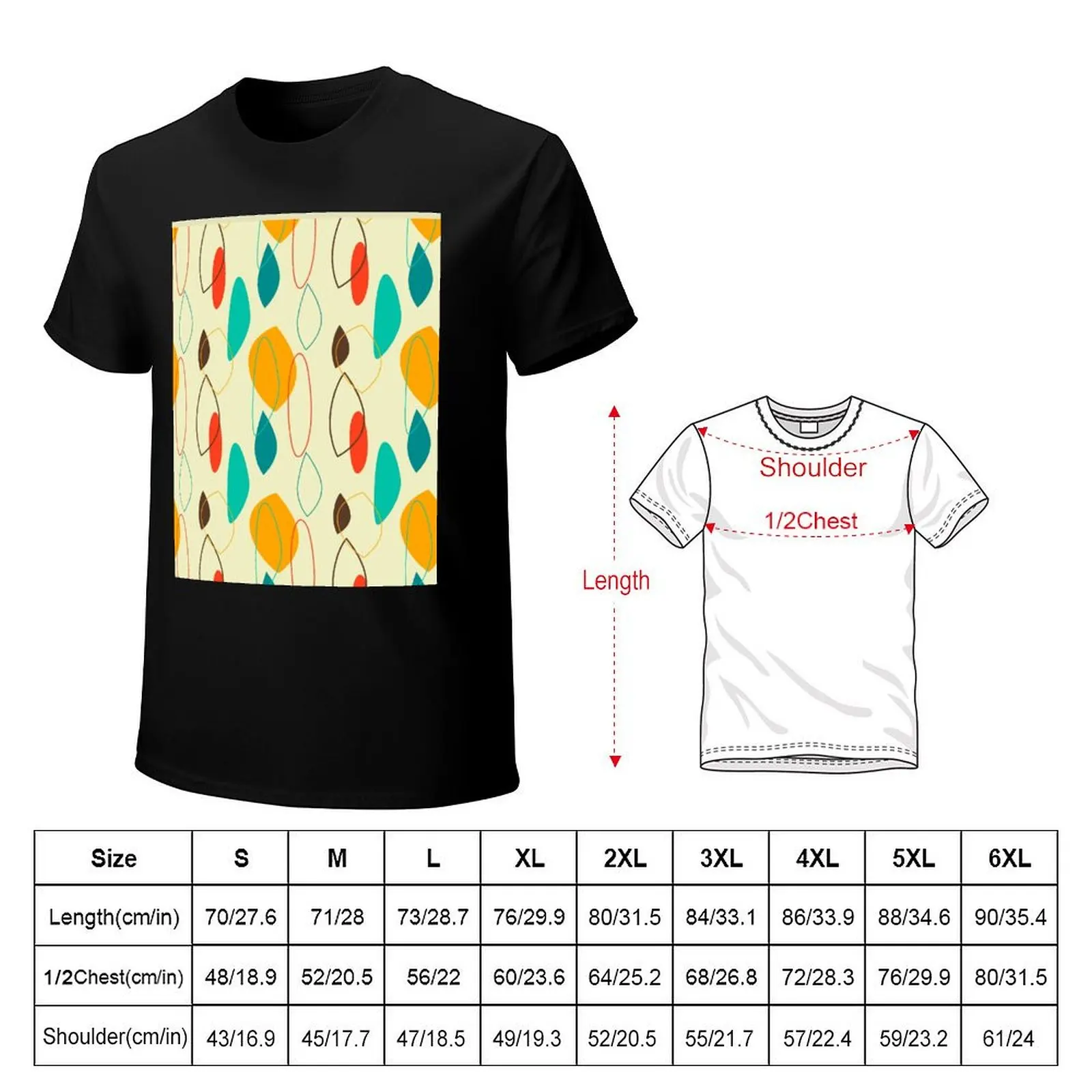 Vintage Pattern Elegant 1950s Rockabilly 50s Sock Hop Retro 60s Rock and Roll T-Shirt Trend Art Print T-Shirt
