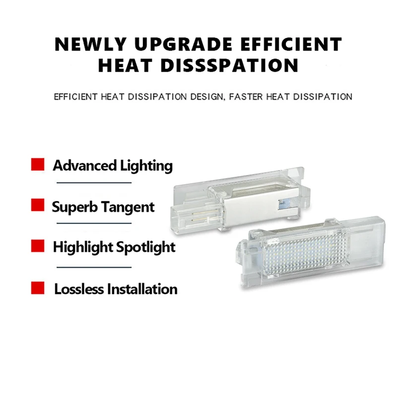 صندوق القفازات LED الأبيض صندوق الأمتعة ، مجاملة الأمتعة ، فيات 500 ، 500X ، 500L ، الباندا ، ألفا روميو ، جوليا ، جيوليتا ستيلفيو ، 147 ، 159 ، 2x #4