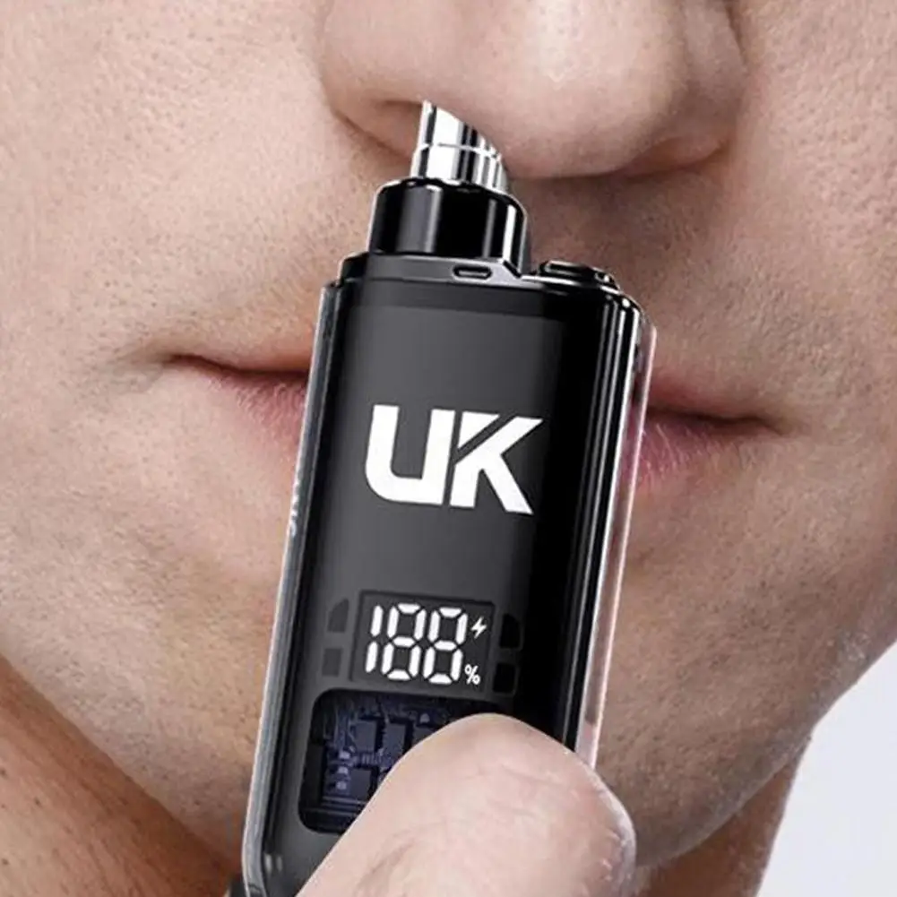 

Триммер для волос в носу с закругленным кончиком, водонепроницаемая головка, портативный, безболезненный, для ухода за мужчинами и женщинами, для путешествий, домашнего использования, идея подарка