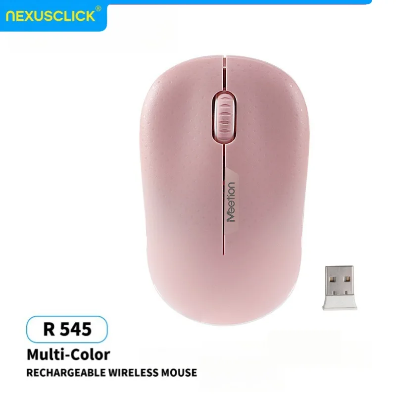 NexusClick Ergonomic student Silent Wireless Mouse,USB Receiver Included,Energy Saving Computer Mouse,5M Click Life for Home Use