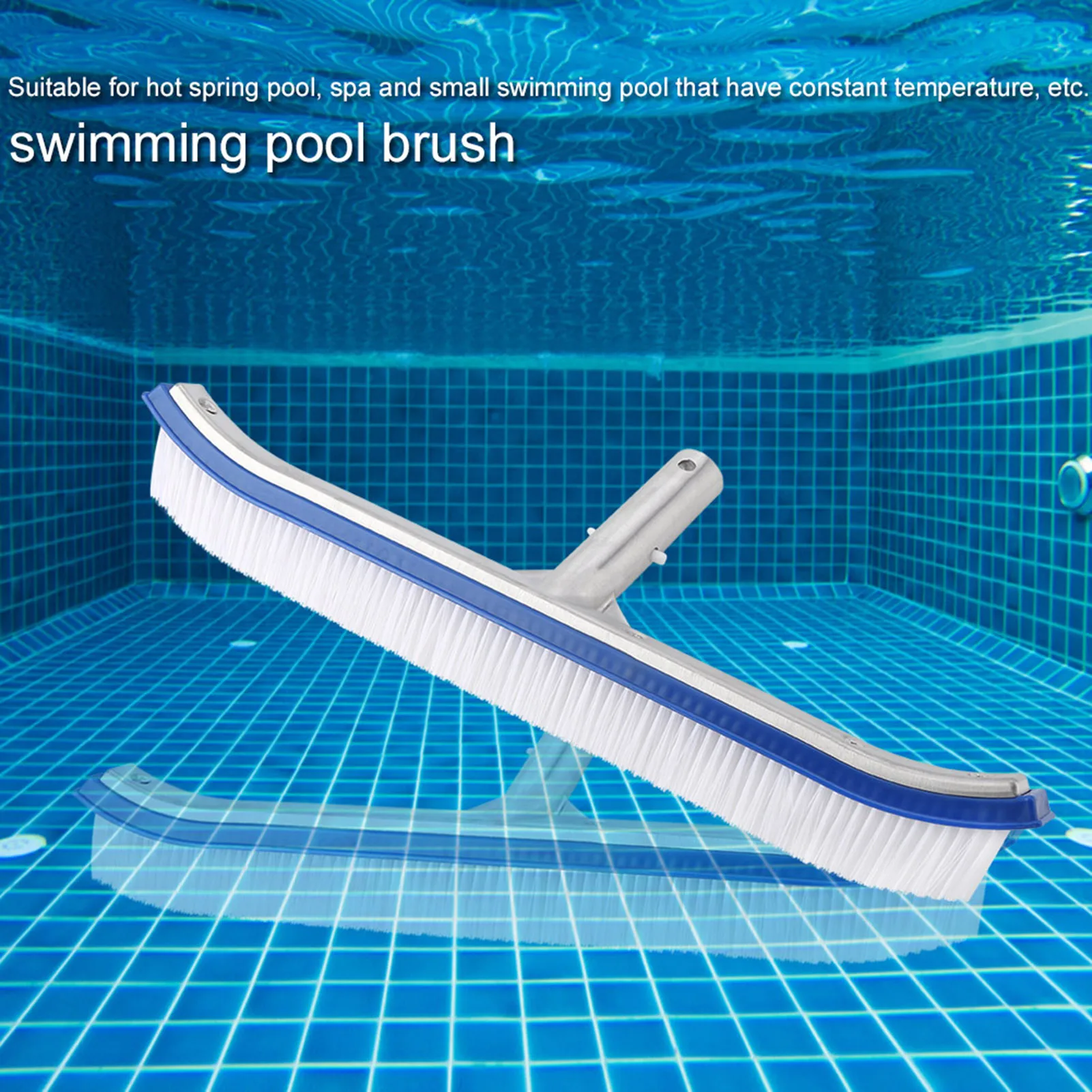 Swimming Pool Brush Durable Pool Floor Wall Cleaning Tool Pool Broom Algae Remover Scrubber Cleaning Brush Head Cleaner Tool