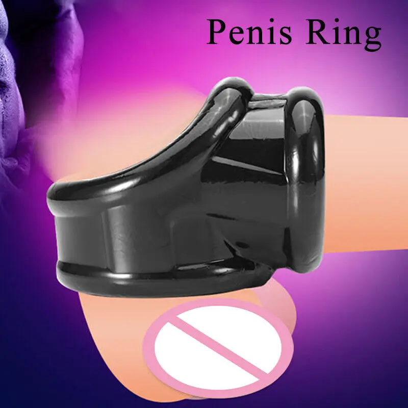 Male Scrotum Ring Ejaculation Delay Penis Ring Bondage Erection Ball Ring Delay Ring Reusable Enlargement Ball Stretcher Sex Toy