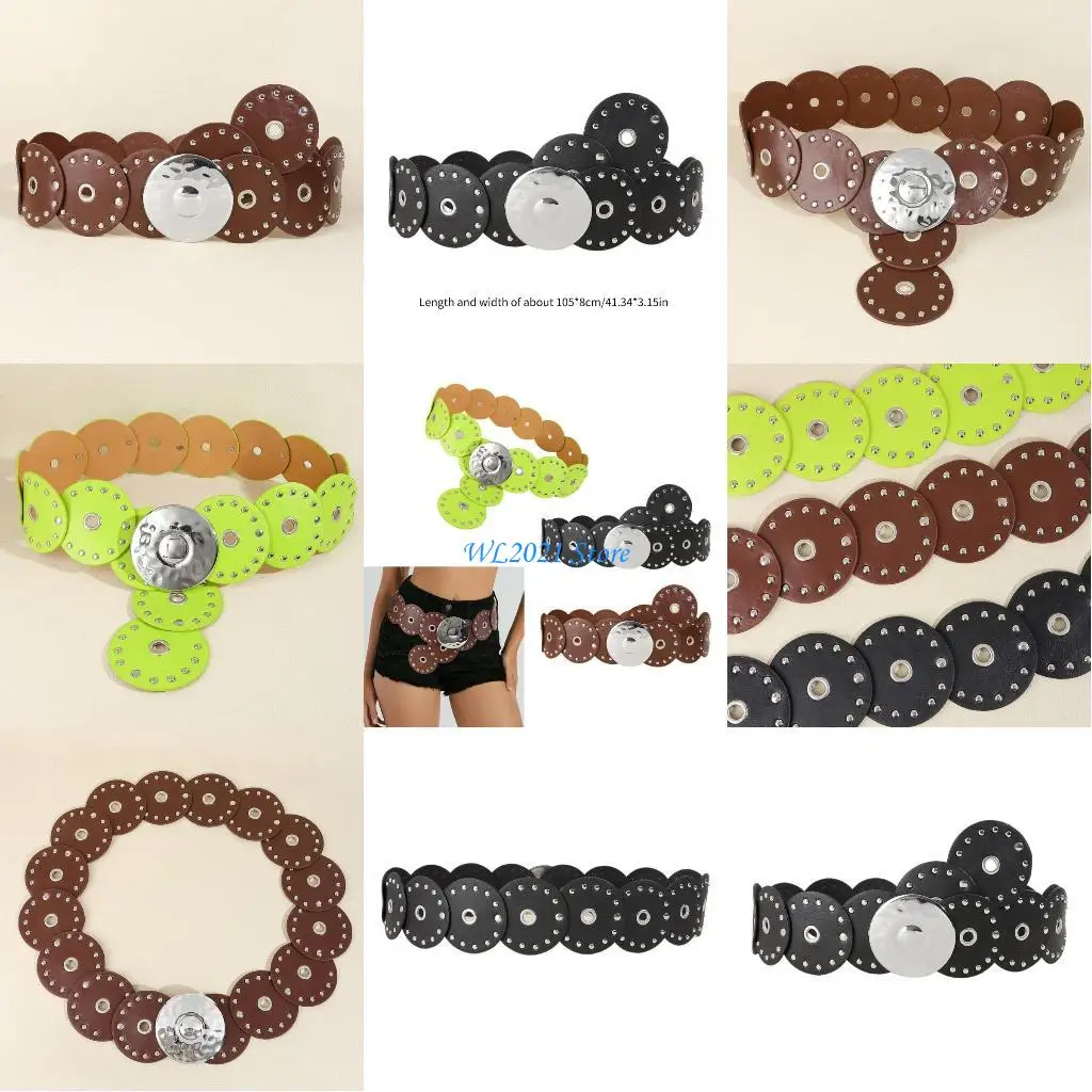 

G5GC Grommet Body Chain for Suit Skirt Jeans Body Jewelry for Women Hot Girls