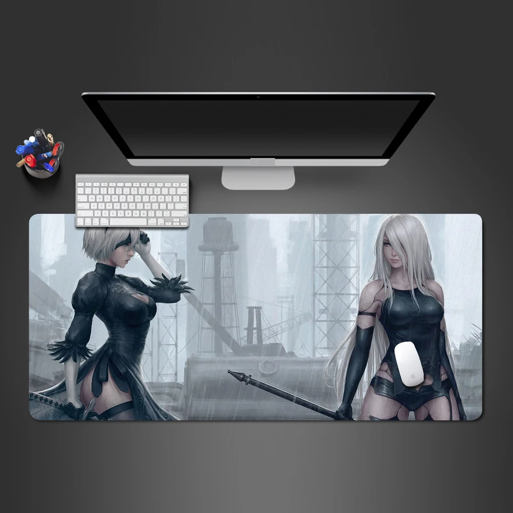 Nier Automata Gaming Mouse Pad XXL Computer Mouse Mat Sexy Nude Mousepad Naked Anime Keyboard Mat Girls Mause pad Gamer Desk Mat