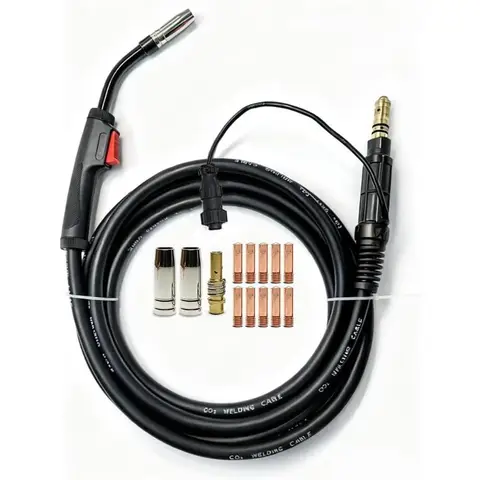 MIG-Schweißpistole, 10 Fuß, 180 Ampere, Ersatz für Vulcan MIGMax 140 und MIGMax 215 und OmniPRO 220 und 63616 63617 Mig-Pistolenteile mit