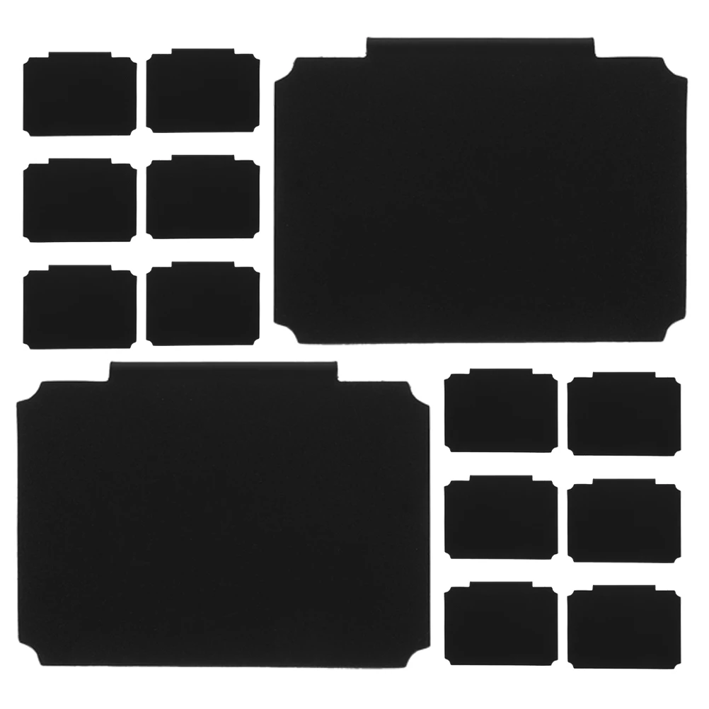 

15 Pcs Reusable Label Clips Detachable Pantry Labels Holders for Kitchen Basket Storage Containers Organizing Black