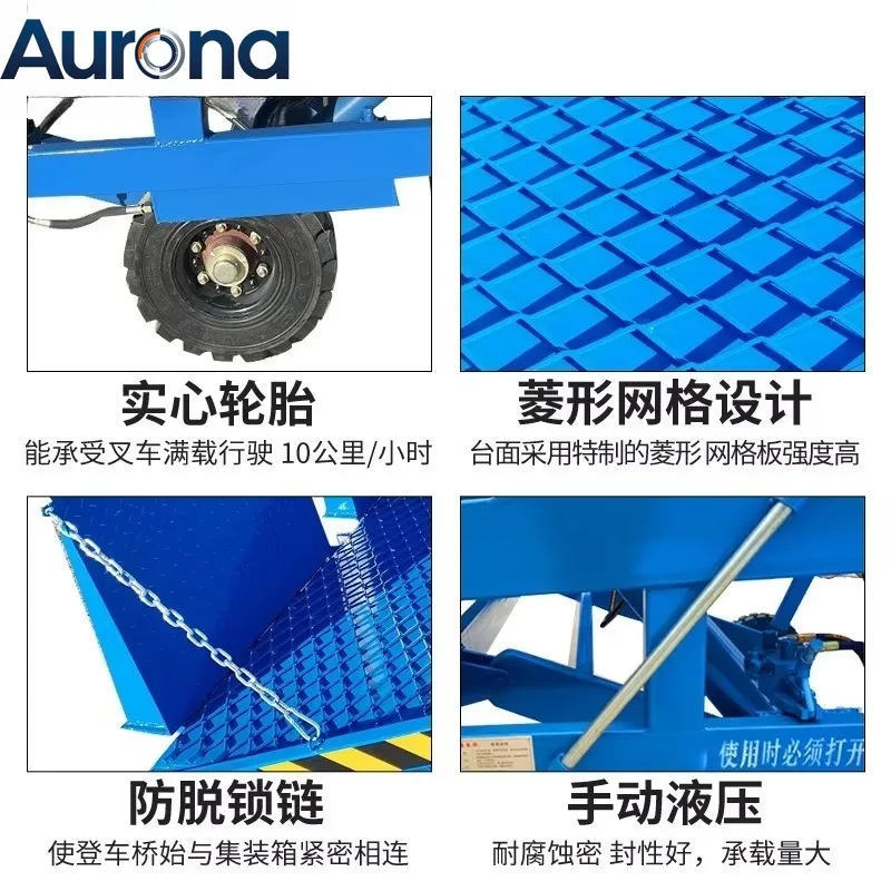 【Professtional】Mobile Loading Platform Warehouse Logistics Container Unloading Artifact Electric Manual Hydraulic Mobile Boardin
