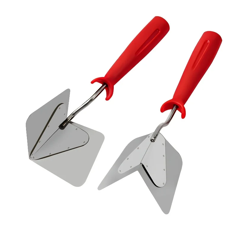 Drywall Corner Tool, Soft Grip Handle - Stainless Steel Sheetrock External Corner Trowel & Internal Corner Trowel