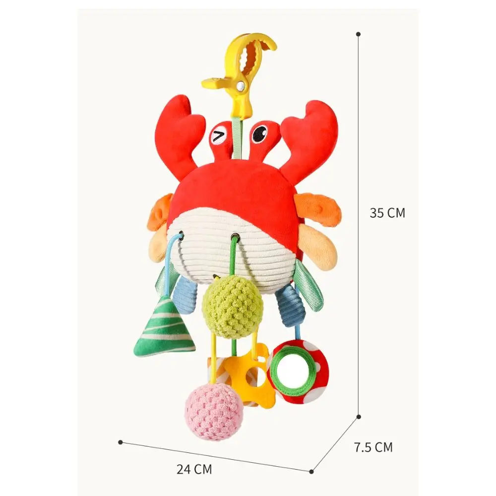 아기 침대 딸랑이 벨, 다기능 감각 배치 장난감 선물, 부드러운 조기 교육 장난감, 신상 만화