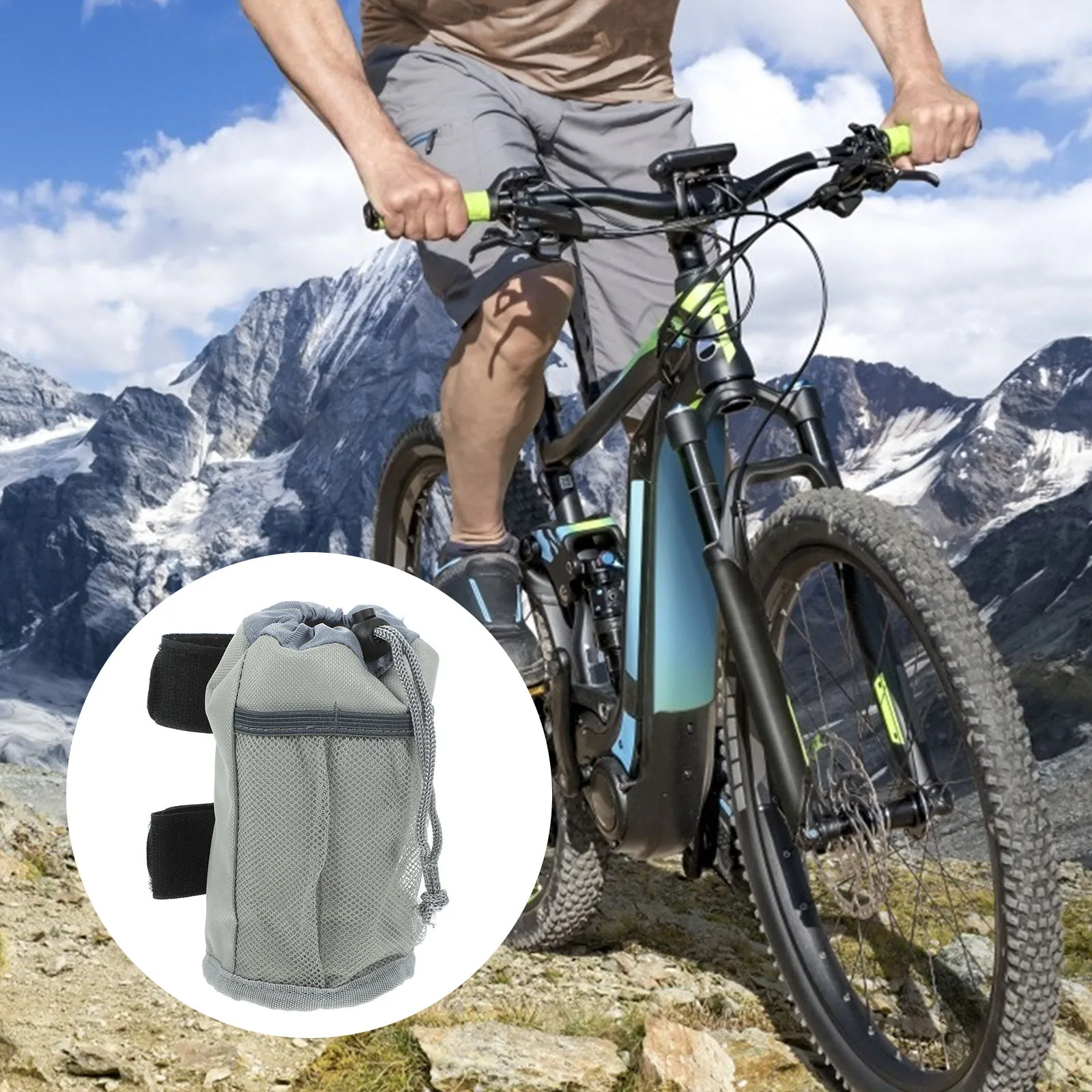 

Lightweight Water Bottle Cover for Outdoor Activities Bike Cup Holder Portable Pouch Drawstring Carrier Sleeve Sports Travel