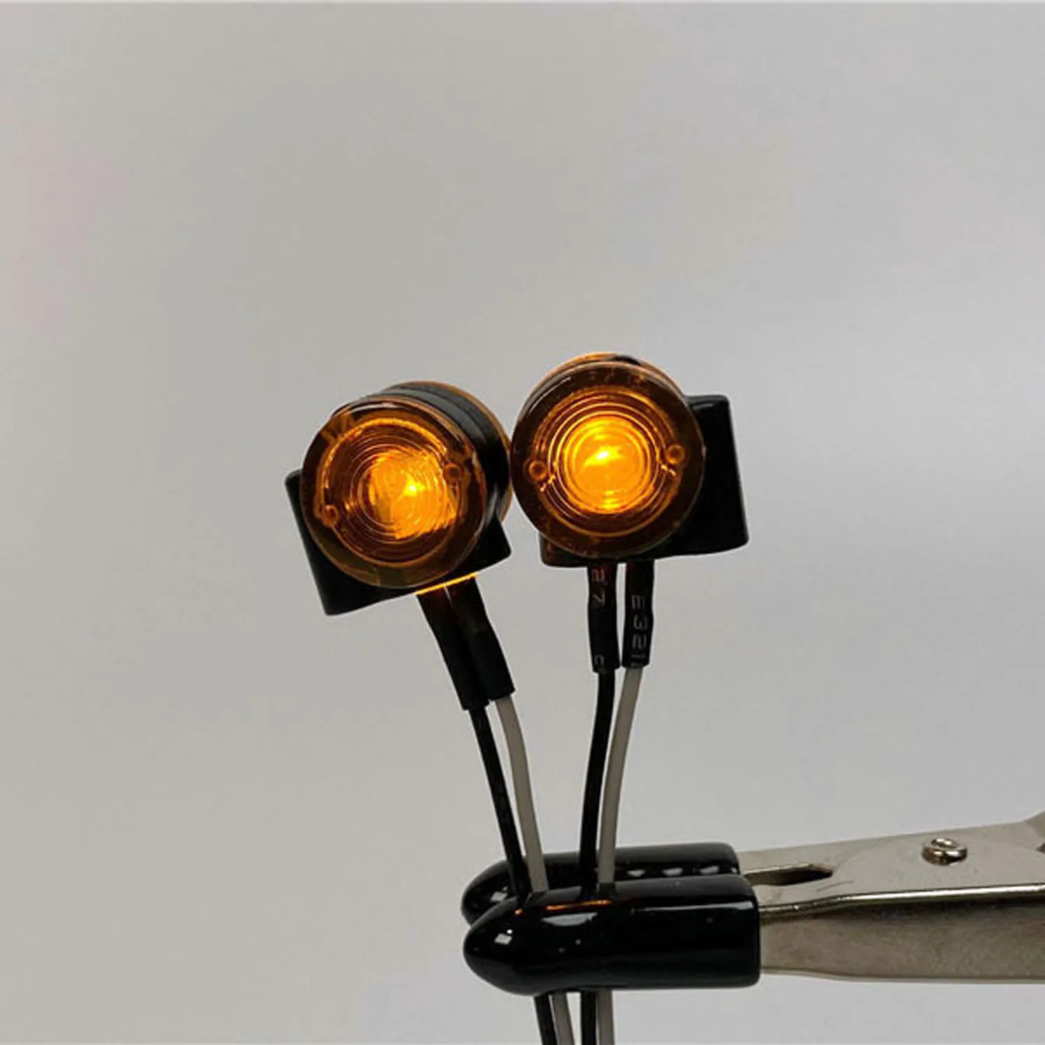 LED 2.2-3V MARKER โคมไฟหัวพลาสติก 1 คู่สําหรับ DIY TAMIYA 1:14 RC รถบรรทุกรุ่น King Hauler Tipper รถ Part