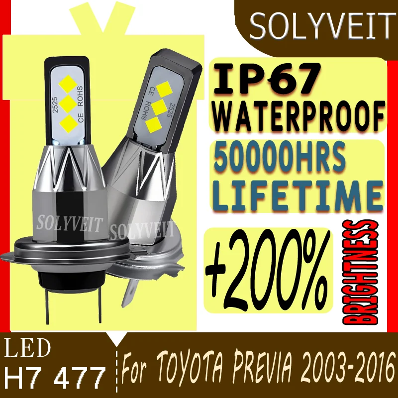 

Instant Installation Waterproof IP67 LED Low Beam Lights For TOYOTA PREVIA 2003 2004 2005 2006 2007 2008 2009 2010 2011-2016