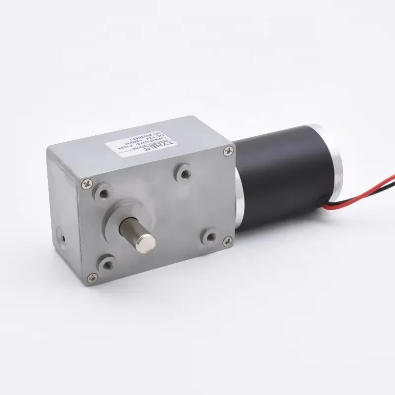 Customized 83*58High Power High Torque Low Noise High Speed Low Speed Continuous Current DC Worm Gear Motor