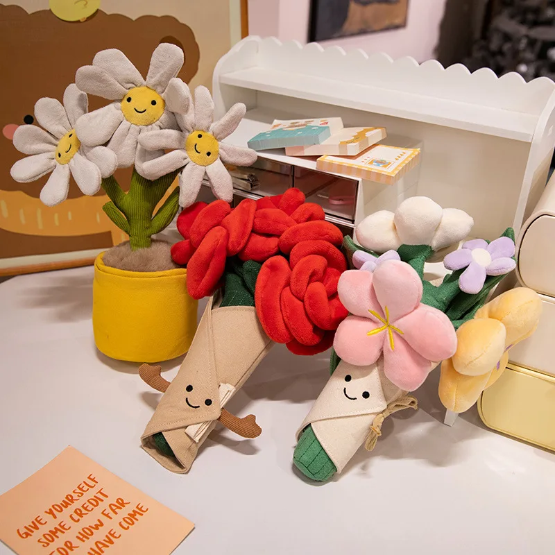 Oso de Barcelona Bartholomew, muñeco de peluche de juguete con flores, adornos bonitos, mochila, muñeco de peluche y muñeco de peluche, regalo de moda